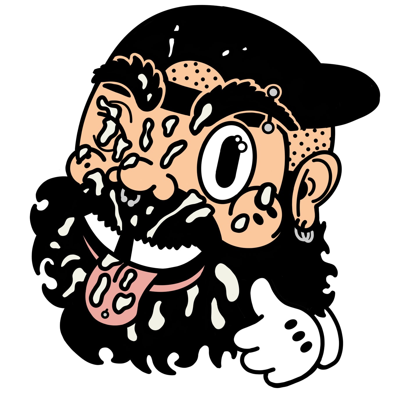 Bukkake Bear Camo Hat